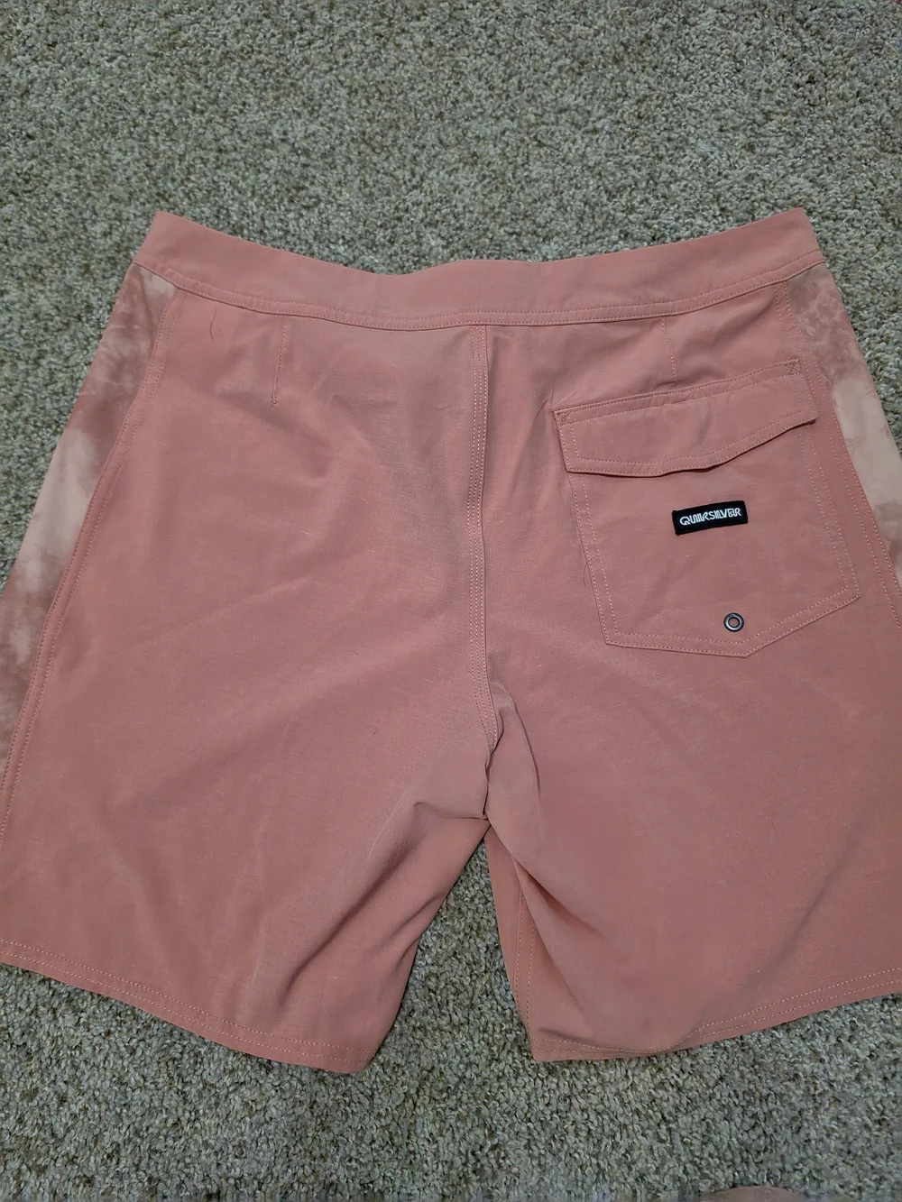Quiksilver Men’s Pink Boardshorts - Drawstring Swim Trunks 34